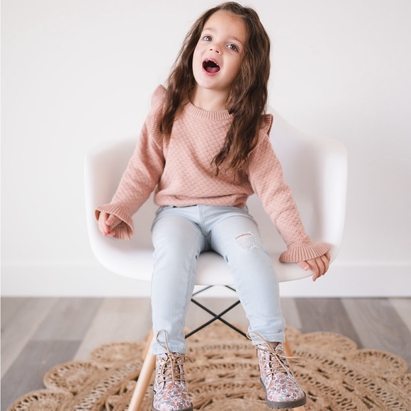 Combat Boots - Retro Boho Floral - Picture 11 of 15